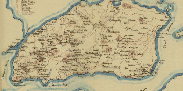 Peta Adonara Sketched by GP Rouffaer. Circa 1910.