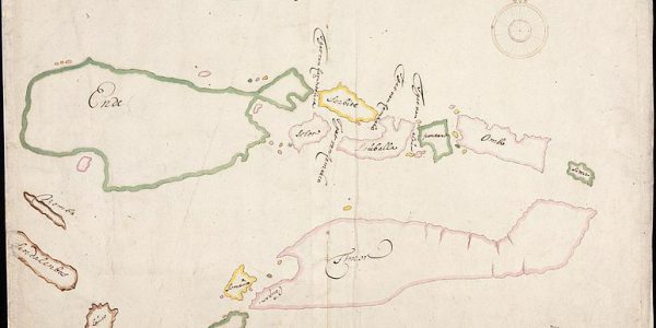 Peta Nusa Tenggara Timur tahun 1656.